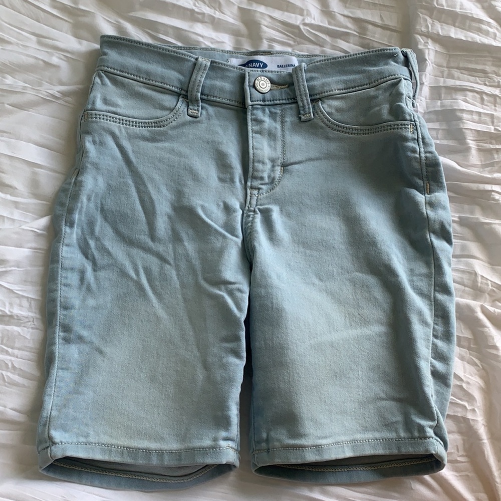 old navy kids ballerina jean shorts